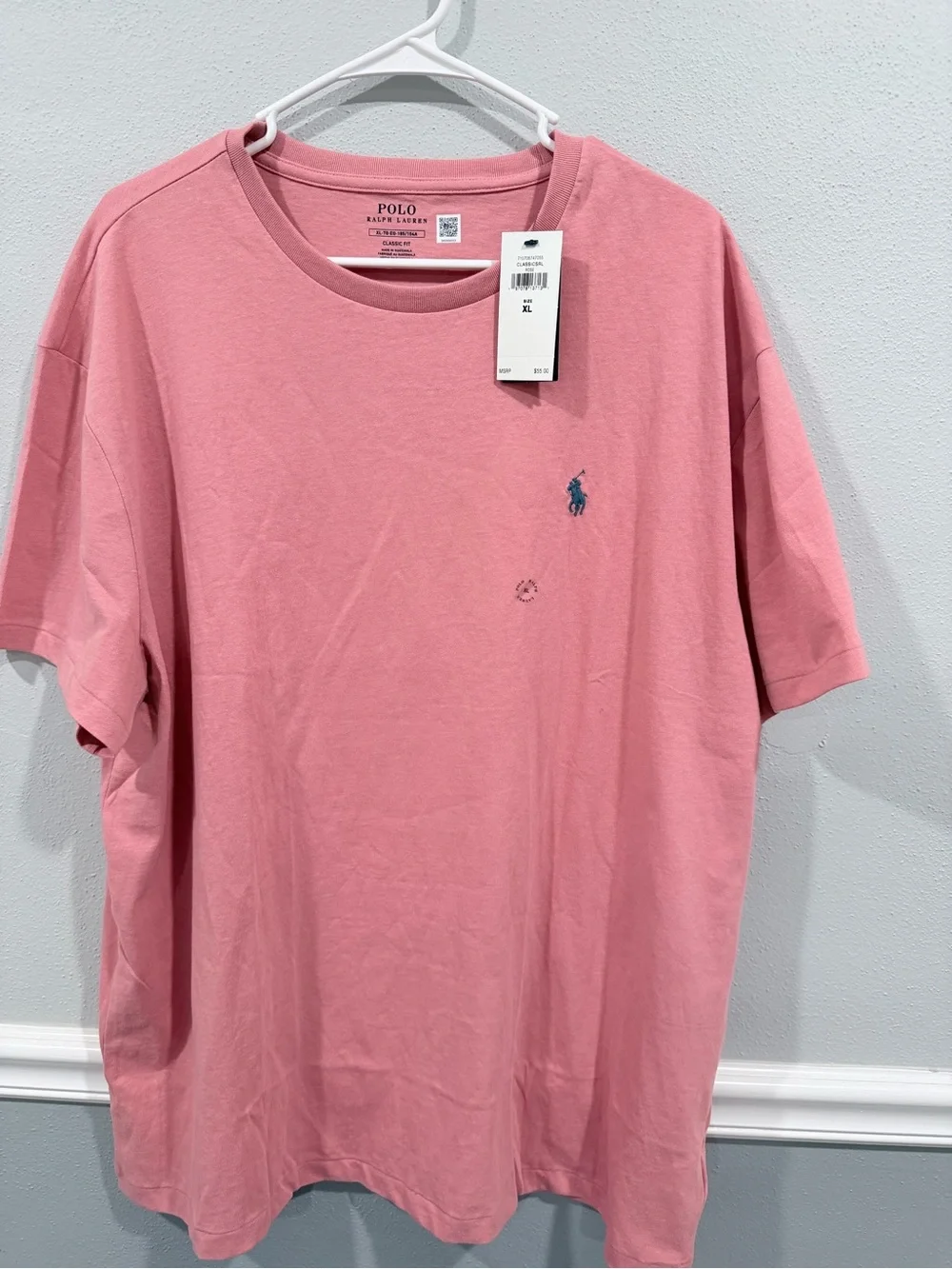 Polo Ralph Lauren Classic Fit  Mens T-shirt Short Sleeves  Red Sky XL NWT